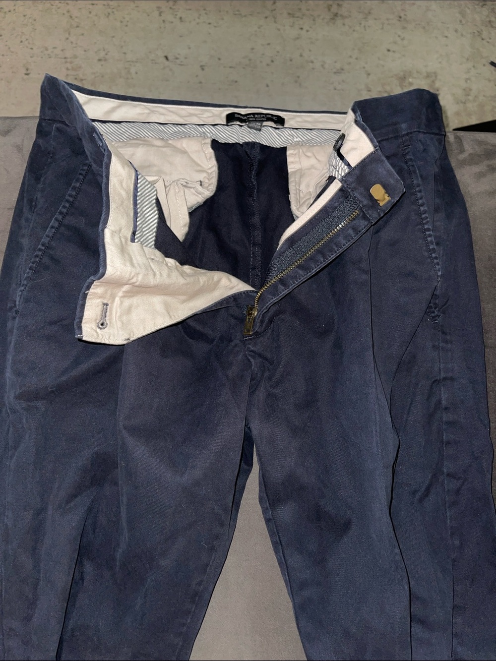 Banana Republic Factory Navy Slim Chino Pants